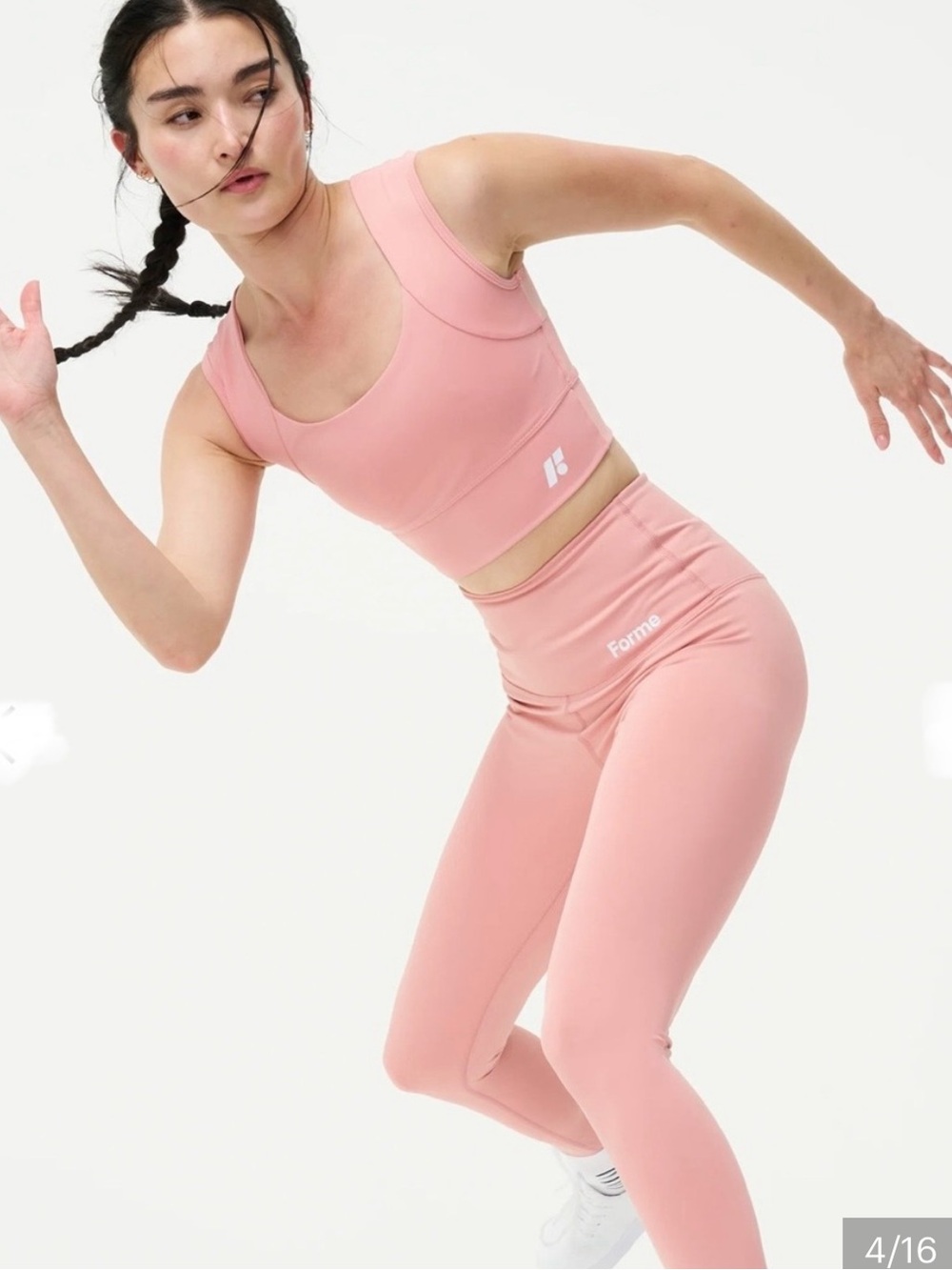 Forme Power Bra Rose Pink Women’s Posture Correcting Support Large NWT